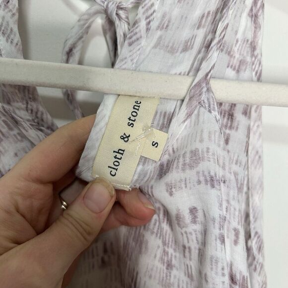 Cloth & Stone Dress Womens Small High Neck Light Weight Mini Tencel - Picture 5 of 8